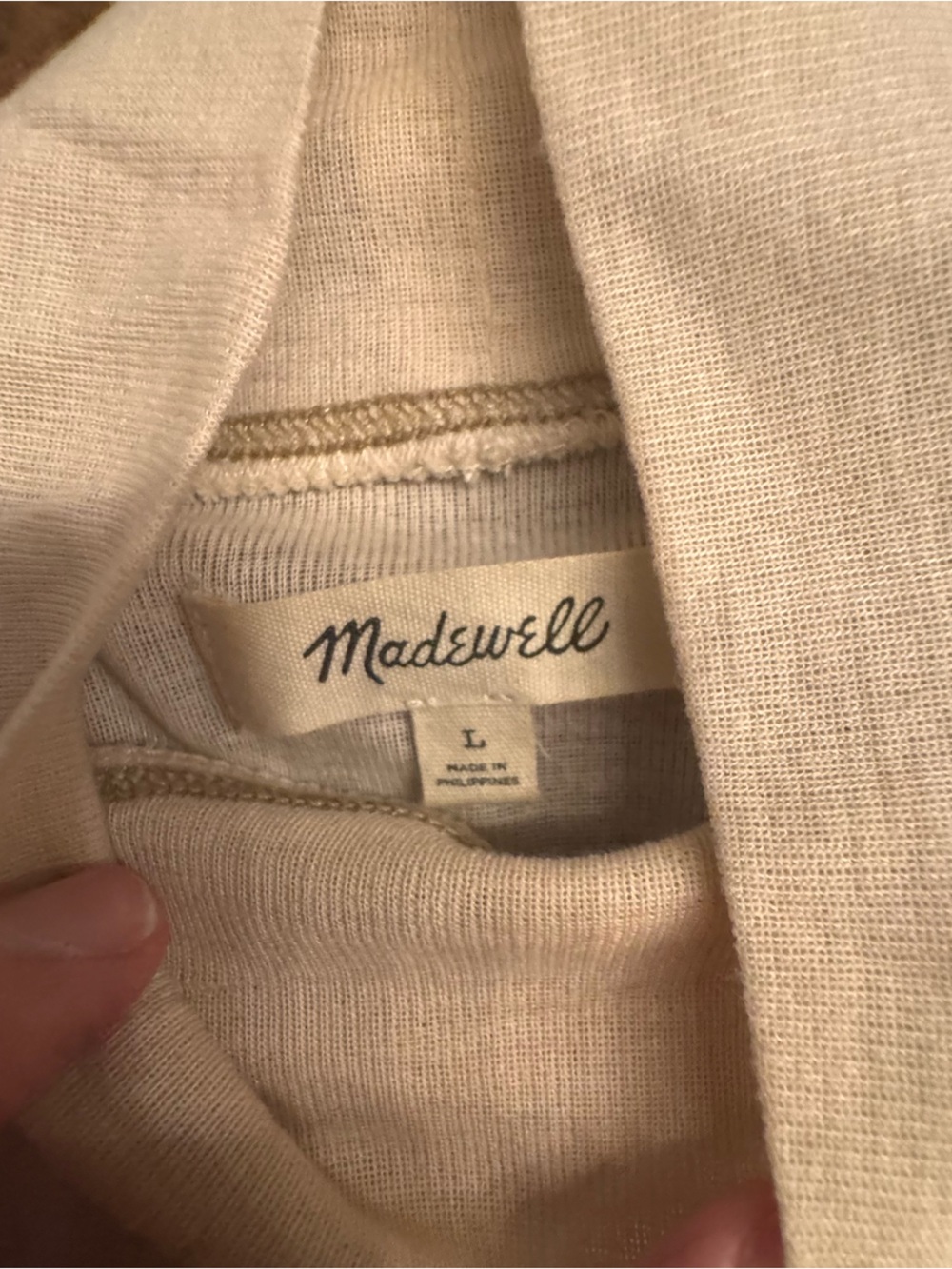 MADEWELL Semi Sheer Turtleneck - Picture 3 of 3